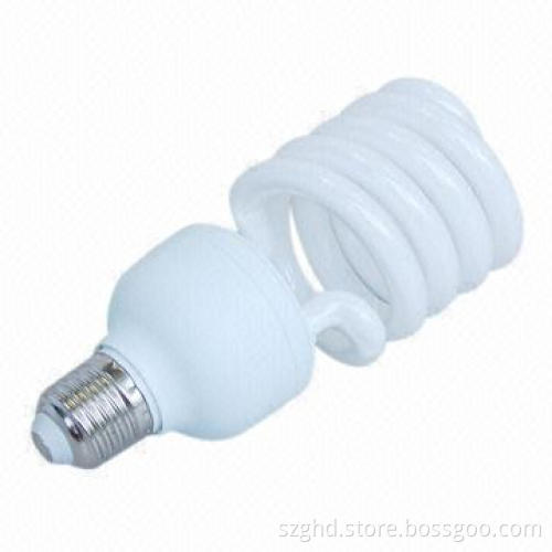 30W/1740lm Half-spiral CFL, Energy Tube, CE-crtified